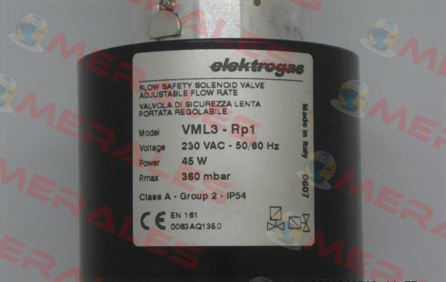 VML3 RP 1“ (stock) Elektrogas