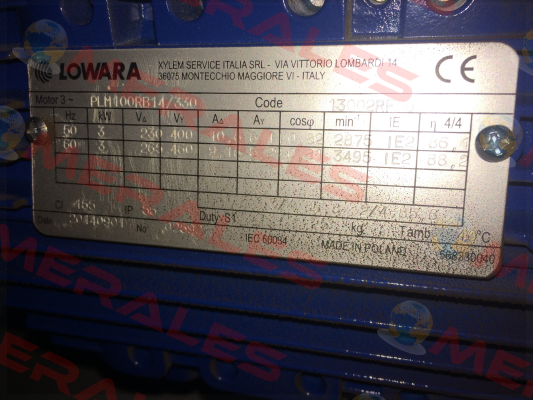 PLM100RB14/330 Lowara