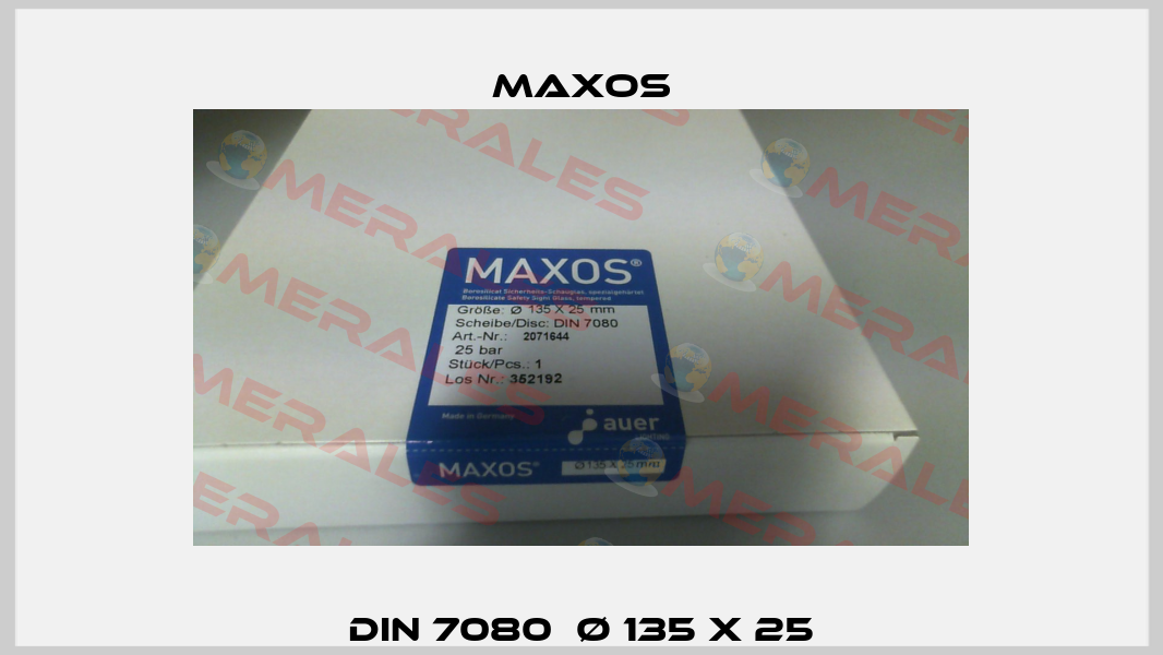 DIN 7080  Ø 135 X 25 Maxos