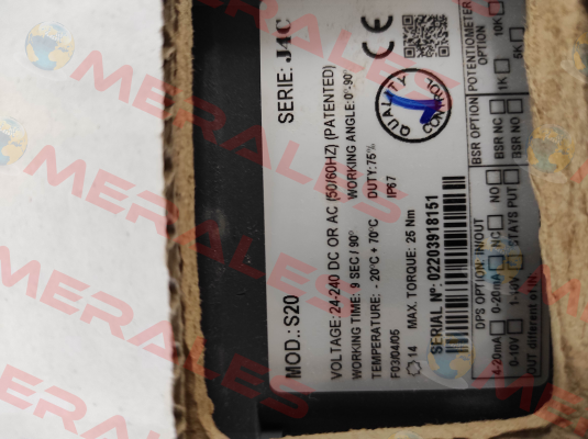 S4C000109 / J4C-S20 (Standard J+J Automation