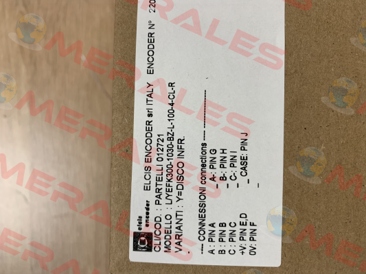 L/YEFK300-1030-BZ-L-100-4-CL-R Elcis