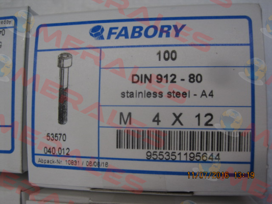 53570040012 Fabory