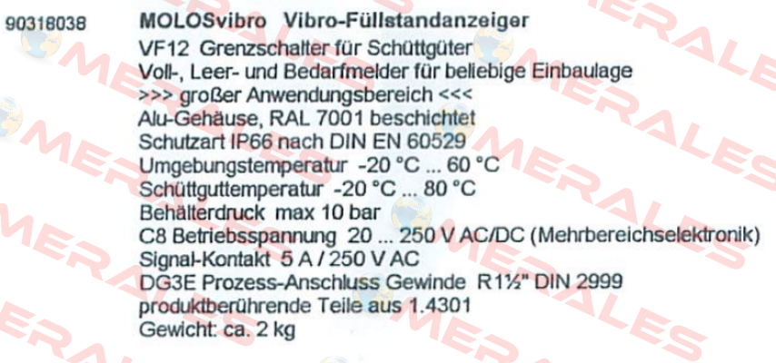 VF12C8DG3E (90318038)  Mollet