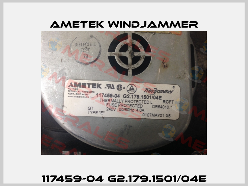 117459-04 G2.179.1501/04E Ametek Windjammer