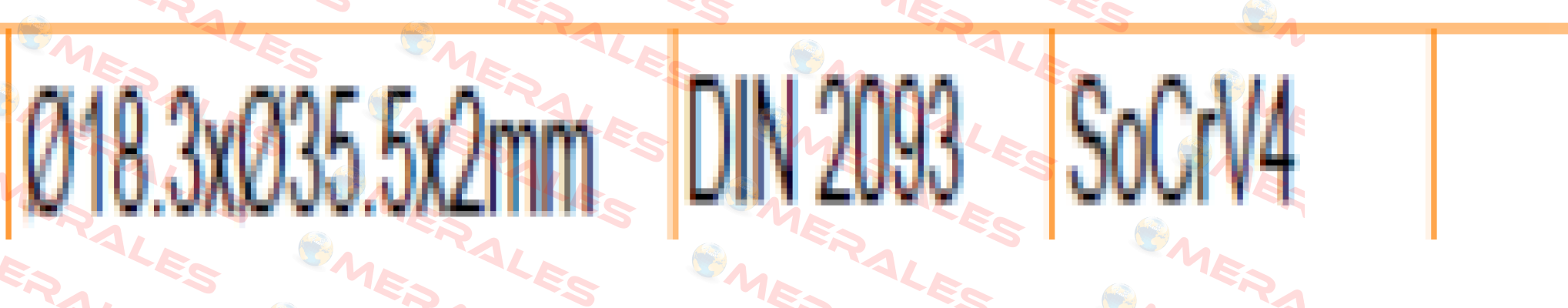 Mubea 180022 obsolete, replaced by 512000  Schnorr