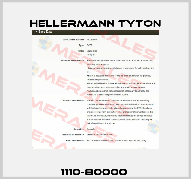 1110-80000  Hellermann Tyton