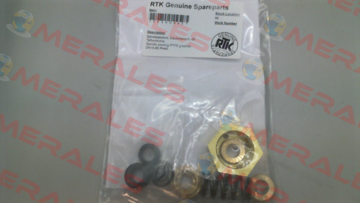 Gasket kit for MV 5291-P (17092402/010) RTK Regeltechnik
