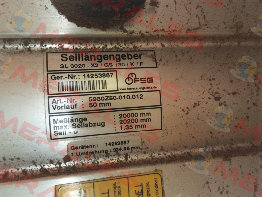 SL 3020-X2/GS130/K/F-01  FSG Fernsteuergeräte
