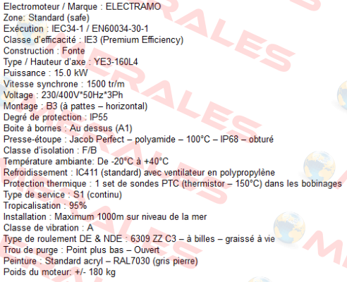 IEC34-1 / EN60034-30-1  Electramo