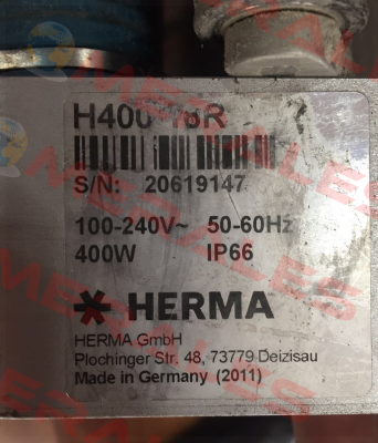 spare part for H400-16R  Herma
