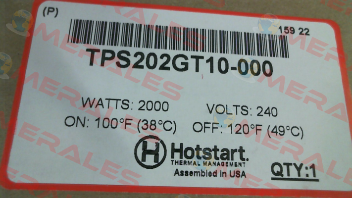TPS202GT10-000 Hotstart