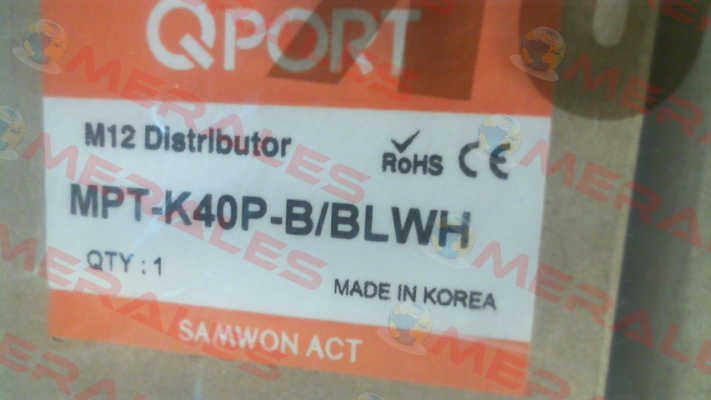 MPT-K40P-B/BLWH Samwon