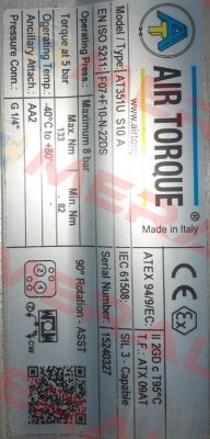 SC00220-6UF07F1022AZ / 1HE31A6-GS22E Air Torque