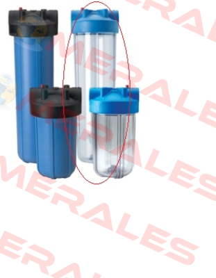 #10 BC (Lexan) Blue/Clear w/PR  Pentek (Pentair)
