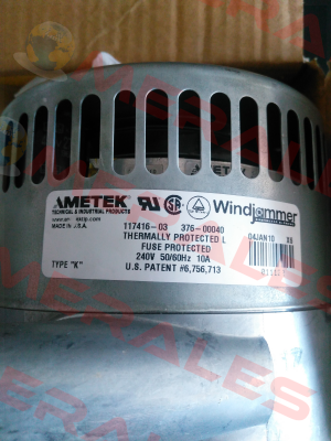 AMETEK 117416-03  Ametek Windjammer