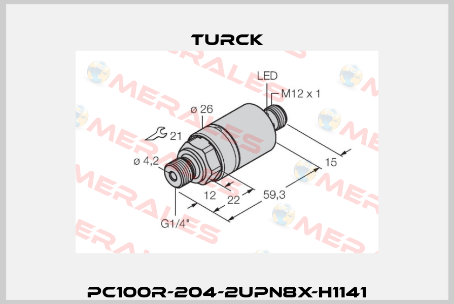 PC100R-204-2UPN8X-H1141 Turck