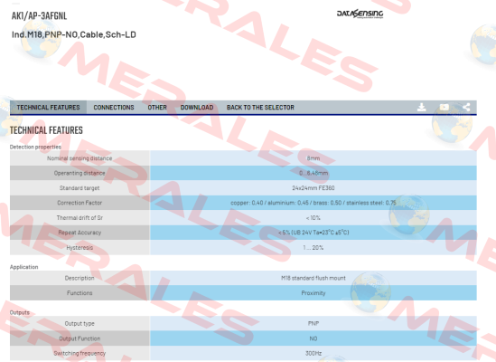 AK1/AP-3AFGNL Micro Detectors / Diell (now Datasensing)