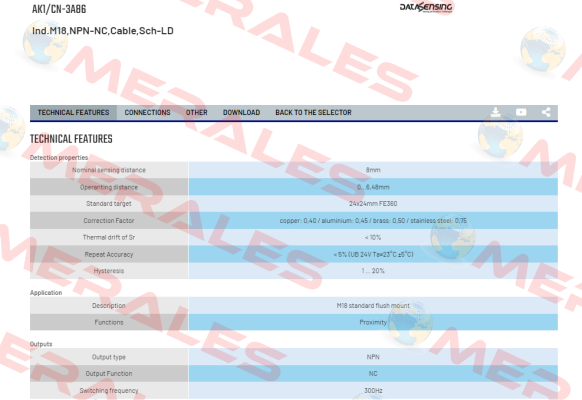 AK1/CN-3A86 Micro Detectors / Diell (now Datasensing)