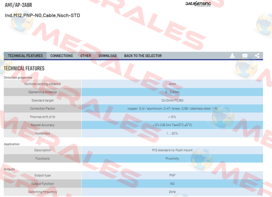 AM1/AP-2A8R Micro Detectors / Diell (now Datasensing)