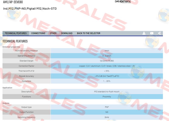 AM1/AP-2CVE80 Micro Detectors / Diell (now Datasensing)