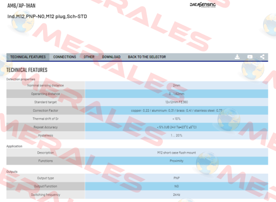 AM6/AP-1HAN Micro Detectors / Diell (now Datasensing)