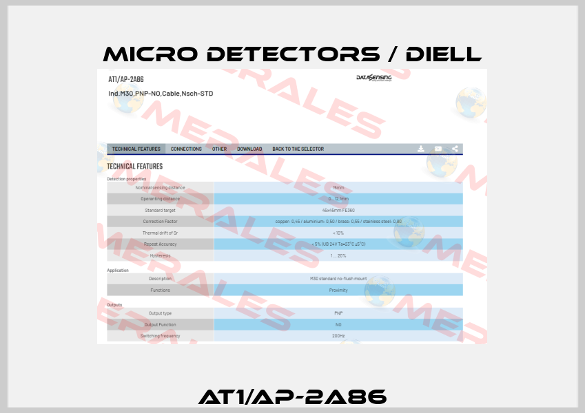 AT1/AP-2A86 Micro Detectors / Diell