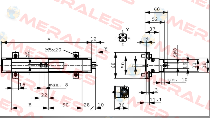 P/N: 400025305 Type: TLH-0130 Novotechnik