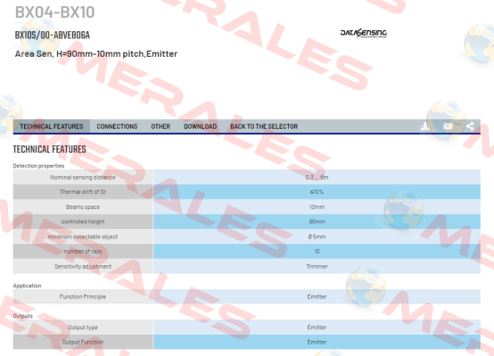 BX10S/00-ABVE806A Micro Detectors / Diell (now Datasensing)