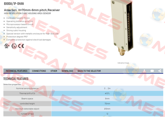 BX80A/1P-0HAN Micro Detectors / Diell (now Datasensing)