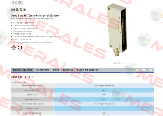 BX80E/20-0H Micro Detectors / Diell (now Datasensing)