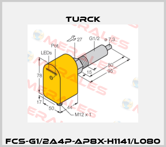 FCS-G1/2A4P-AP8X-H1141/L080 Turck