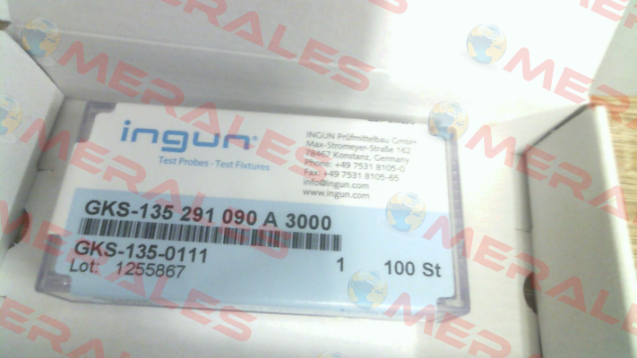 P/N: GKS-135-0111 Type: GKS-135 291 090 A 300 Ingun