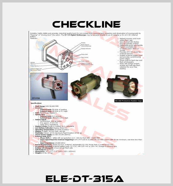 ELE-DT-315A  Checkline
