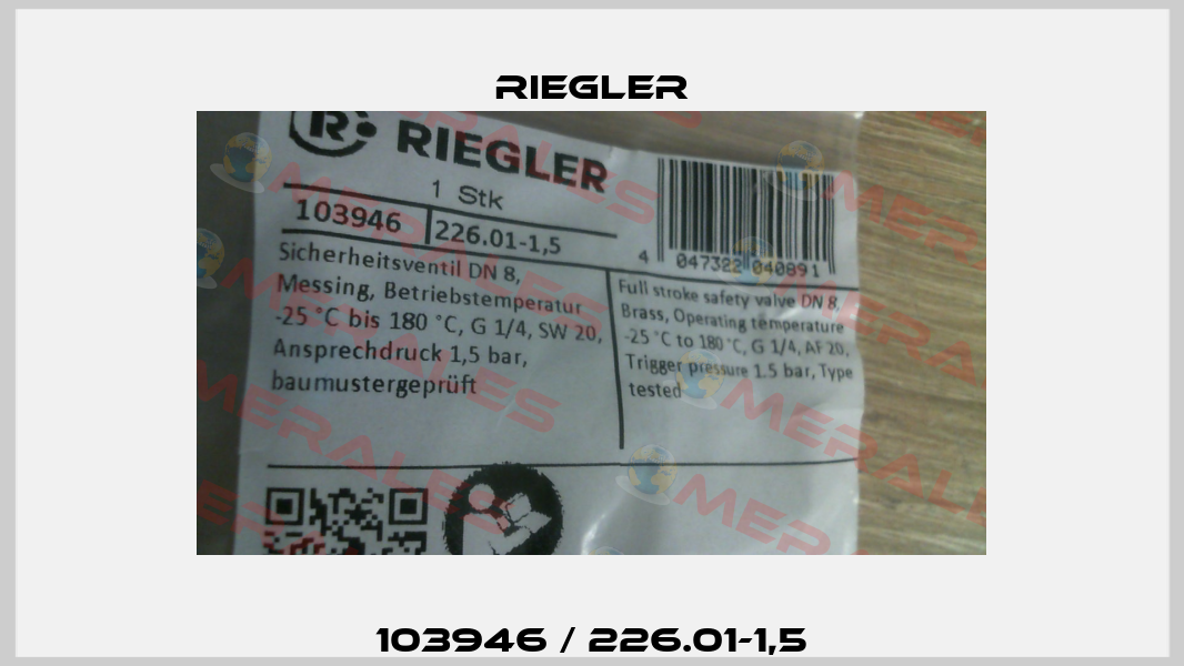 103946 / 226.01-1,5 Riegler
