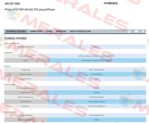 DM7/0P-1HAN Micro Detectors / Diell (now Datasensing)