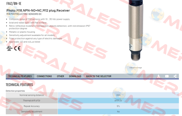 FAIZ/BN-1E Micro Detectors / Diell (now Datasensing)