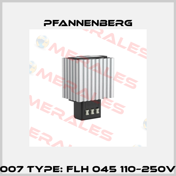 P/N: 17004505007 Type: FLH 045 110–250V AC terminal Pfannenberg