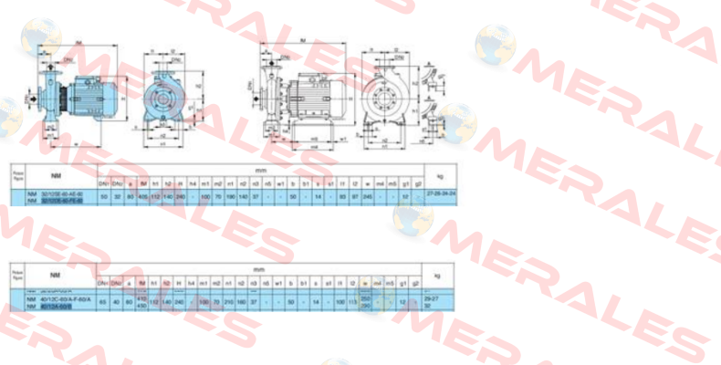 NM 32/12 FE-60 380V-60Hz R3-X7X72Z7  Calpeda