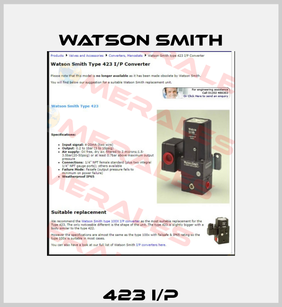 423 I/P Watson Smith