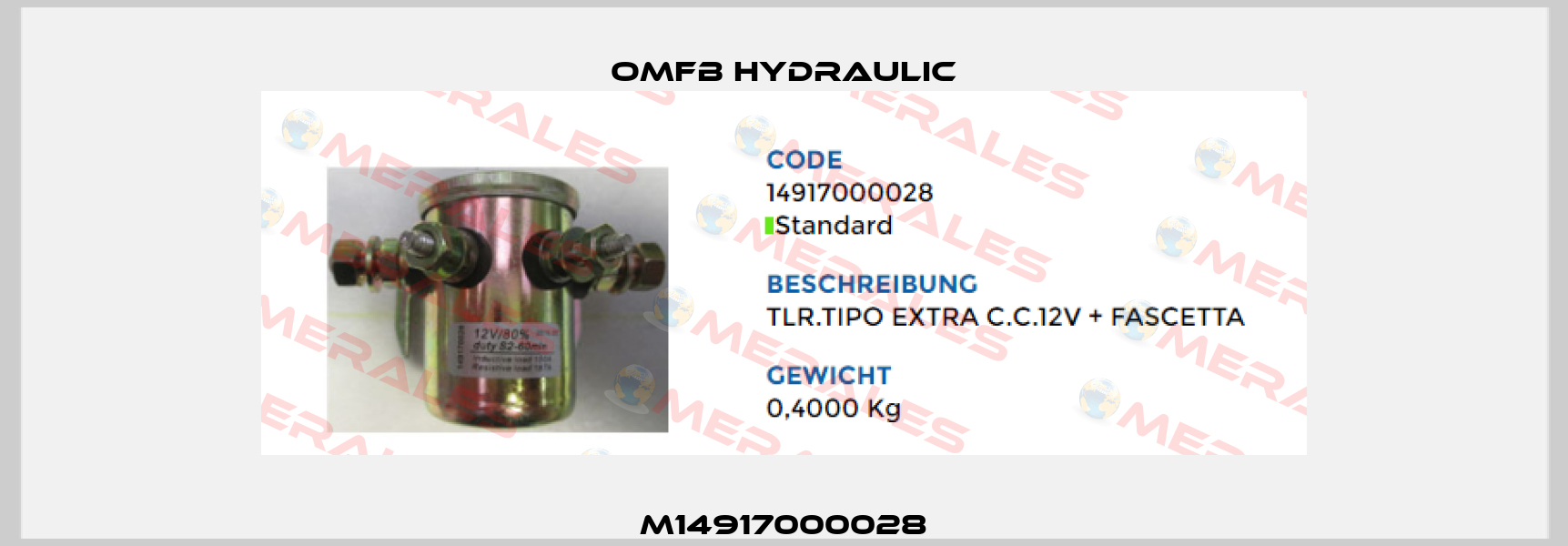 M14917000028 OMFB Hydraulic