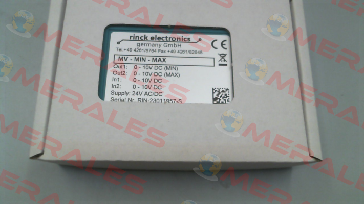 MV-MIN-MAX.10V Rinck Electronic
