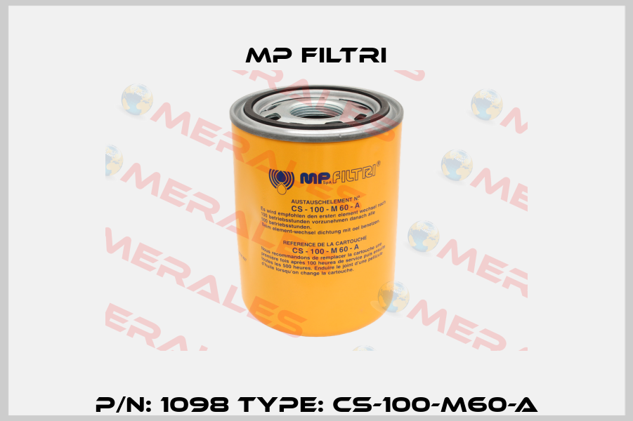 P/N: 1098 Type: CS-100-M60-A MP Filtri