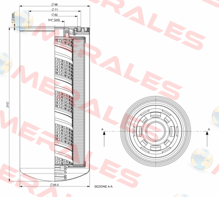 P/N: 1103 Type: CS-150-A03-A MP Filtri