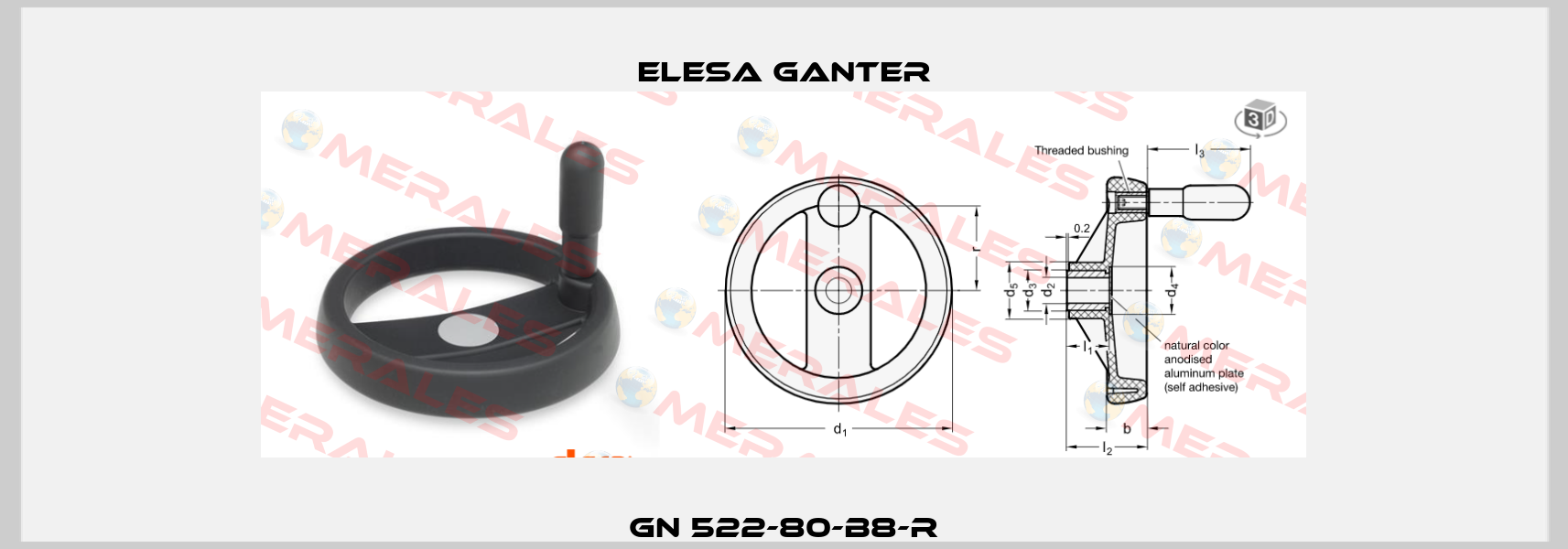 GN 522-80-B8-R Elesa Ganter