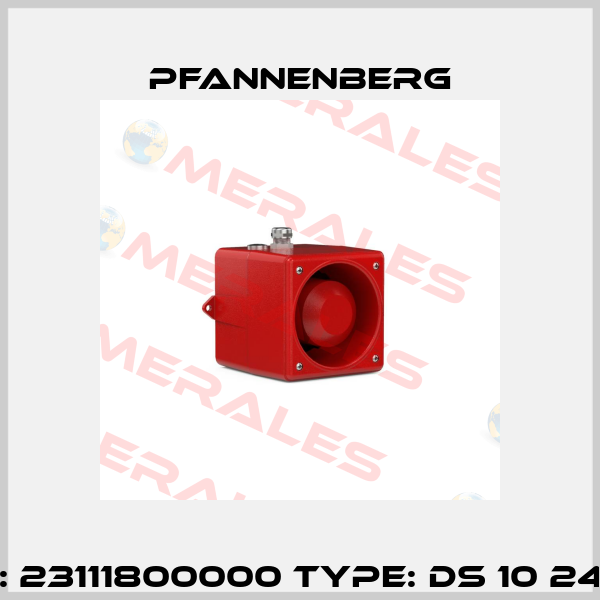 P/N: 23111800000 Type: DS 10 24 DC Pfannenberg