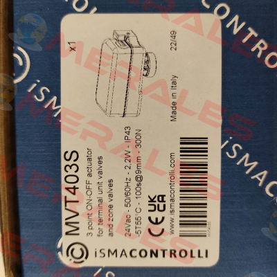 MVT403S iSMA CONTROLLI
