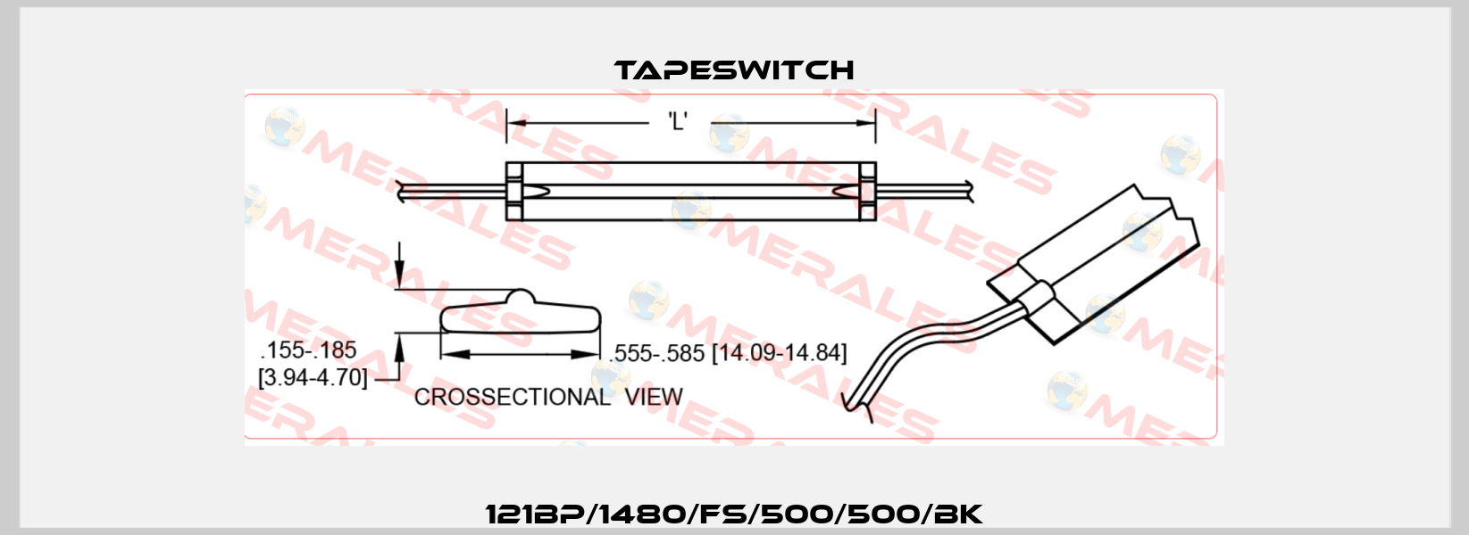 121BP/1480/FS/500/500/BK Tapeswitch