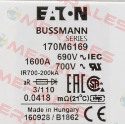 170M6169 BUSSMANN / EATON