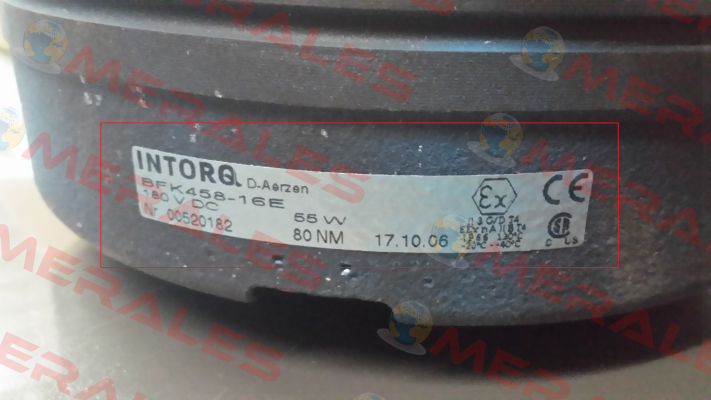 BFK458-16E NR:00520182 Intorq