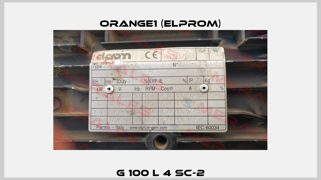 G 100 L 4 SC-2 ORANGE1 (Elprom)